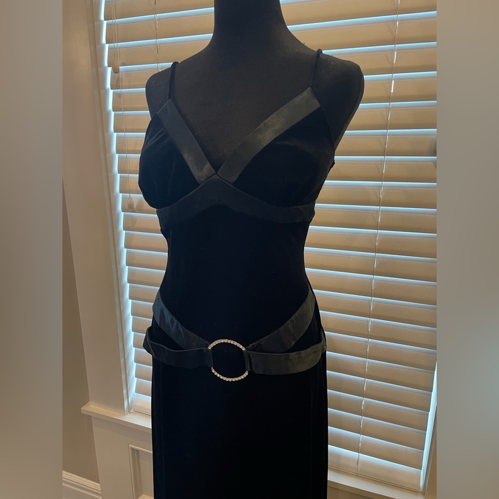 Black velvet formal